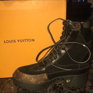 Louis Vuitton combat boots